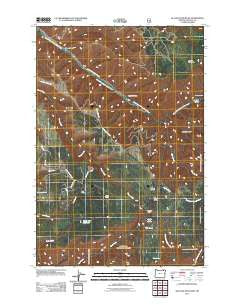 Blalock Mountain Oregon Historical topographic map, 1:24000 scale, 7.5 X 7.5 Minute, Year 2011