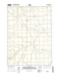 Blitzen Oregon Current topographic map, 1:24000 scale, 7.5 X 7.5 Minute, Year 2014