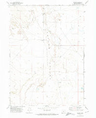 Blitzen Oregon Historical topographic map, 1:24000 scale, 7.5 X 7.5 Minute, Year 1971