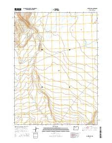 Blitzen SW Oregon Current topographic map, 1:24000 scale, 7.5 X 7.5 Minute, Year 2014