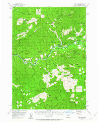 Blue River Oregon Historical topographic map, 1:62500 scale, 15 X 15 Minute, Year 1955