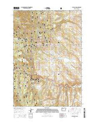 Blue Canyon Oregon Current topographic map, 1:24000 scale, 7.5 X 7.5 Minute, Year 2014