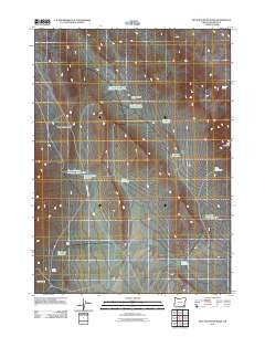 Blue Mountain Basin Oregon Historical topographic map, 1:24000 scale, 7.5 X 7.5 Minute, Year 2011