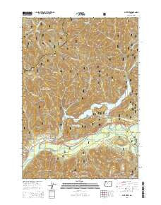 Blue River Oregon Current topographic map, 1:24000 scale, 7.5 X 7.5 Minute, Year 2014