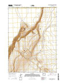 Bluejoint Lake East Oregon Current topographic map, 1:24000 scale, 7.5 X 7.5 Minute, Year 2014