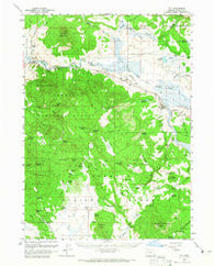 Bly Oregon Historical topographic map, 1:62500 scale, 15 X 15 Minute, Year 1960