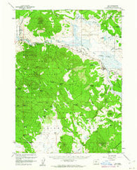 Bly Oregon Historical topographic map, 1:62500 scale, 15 X 15 Minute, Year 1960