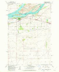 Boardman Oregon Historical topographic map, 1:24000 scale, 7.5 X 7.5 Minute, Year 1962