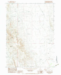 Boghole Spring Oregon Historical topographic map, 1:24000 scale, 7.5 X 7.5 Minute, Year 1982