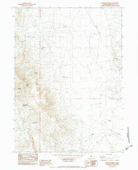 Boghole Spring Oregon Historical topographic map, 1:24000 scale, 7.5 X 7.5 Minute, Year 1982