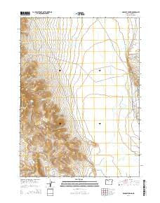 Boghole Spring Oregon Current topographic map, 1:24000 scale, 7.5 X 7.5 Minute, Year 2014