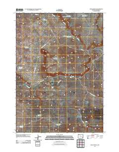 Bogus Bench Oregon Historical topographic map, 1:24000 scale, 7.5 X 7.5 Minute, Year 2011