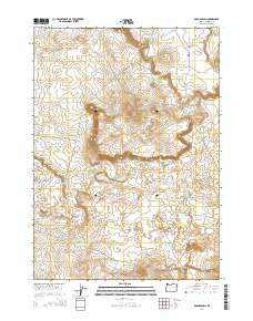 Bogus Bench Oregon Current topographic map, 1:24000 scale, 7.5 X 7.5 Minute, Year 2014