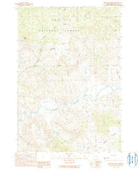 Bologna Basin Oregon Historical topographic map, 1:24000 scale, 7.5 X 7.5 Minute, Year 1990