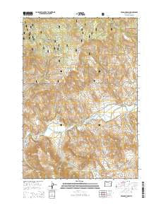 Bologna Basin Oregon Current topographic map, 1:24000 scale, 7.5 X 7.5 Minute, Year 2014