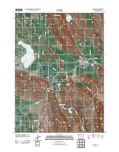 Bonanza Oregon Historical topographic map, 1:24000 scale, 7.5 X 7.5 Minute, Year 2011