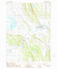 Bonanza Oregon Historical topographic map, 1:24000 scale, 7.5 X 7.5 Minute, Year 1988