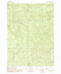 Bone Mountain Oregon Historical topographic map, 1:24000 scale, 7.5 X 7.5 Minute, Year 1990
