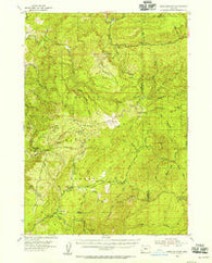 Bone Mountain Oregon Historical topographic map, 1:62500 scale, 15 X 15 Minute, Year 1954