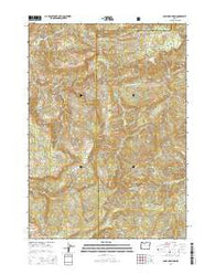 Bone Mountain Oregon Current topographic map, 1:24000 scale, 7.5 X 7.5 Minute, Year 2014