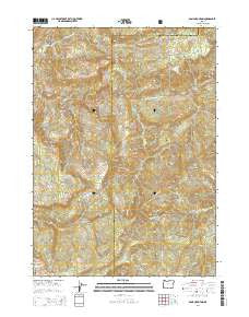 Bone Mountain Oregon Current topographic map, 1:24000 scale, 7.5 X 7.5 Minute, Year 2014