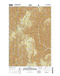 Bone Spring Oregon Current topographic map, 1:24000 scale, 7.5 X 7.5 Minute, Year 2014