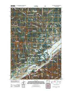 Bonneville Dam Oregon Historical topographic map, 1:24000 scale, 7.5 X 7.5 Minute, Year 2011