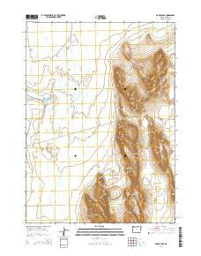 Borax Lake Oregon Current topographic map, 1:24000 scale, 7.5 X 7.5 Minute, Year 2014
