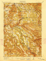 Boring Oregon Historical topographic map, 1:62500 scale, 15 X 15 Minute, Year 1914