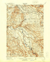 Boring Oregon Historical topographic map, 1:62500 scale, 15 X 15 Minute, Year 1914