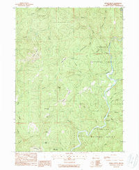 Bosley Butte Oregon Historical topographic map, 1:24000 scale, 7.5 X 7.5 Minute, Year 1989
