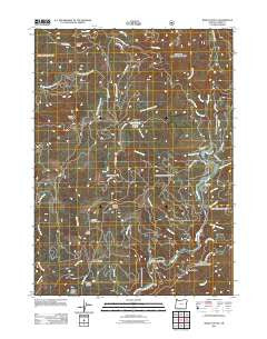 Bosley Butte Oregon Historical topographic map, 1:24000 scale, 7.5 X 7.5 Minute, Year 2011