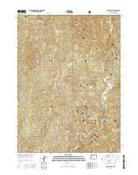 Bosley Butte Oregon Current topographic map, 1:24000 scale, 7.5 X 7.5 Minute, Year 2014
