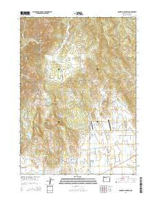 Boswell Mountain Oregon Current topographic map, 1:24000 scale, 7.5 X 7.5 Minute, Year 2014