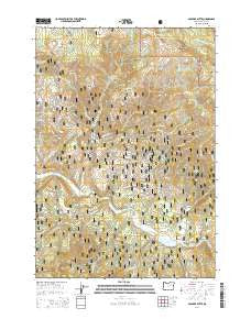Boulder Butte Oregon Current topographic map, 1:24000 scale, 7.5 X 7.5 Minute, Year 2014