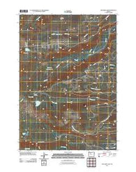 Boulder Lake Oregon Historical topographic map, 1:24000 scale, 7.5 X 7.5 Minute, Year 2011
