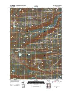 Boulder Lake Oregon Historical topographic map, 1:24000 scale, 7.5 X 7.5 Minute, Year 2011