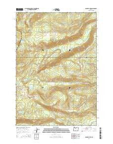 Boulder Lake Oregon Current topographic map, 1:24000 scale, 7.5 X 7.5 Minute, Year 2014
