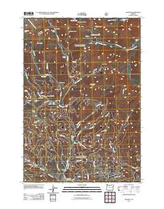 Bourne Oregon Historical topographic map, 1:24000 scale, 7.5 X 7.5 Minute, Year 2011