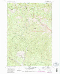Bourne Oregon Historical topographic map, 1:24000 scale, 7.5 X 7.5 Minute, Year 1972