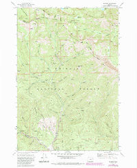 Bourne Oregon Historical topographic map, 1:24000 scale, 7.5 X 7.5 Minute, Year 1972