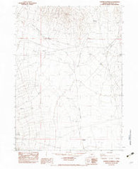 Bowden Waterhole Oregon Historical topographic map, 1:24000 scale, 7.5 X 7.5 Minute, Year 1982