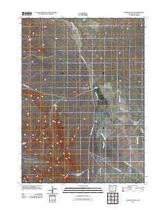 Bowden Ranch Oregon Historical topographic map, 1:24000 scale, 7.5 X 7.5 Minute, Year 2011
