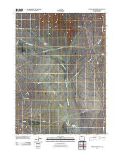 Bowden Waterhole Oregon Historical topographic map, 1:24000 scale, 7.5 X 7.5 Minute, Year 2011