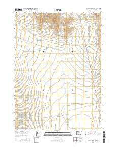 Bowden Waterhole Oregon Current topographic map, 1:24000 scale, 7.5 X 7.5 Minute, Year 2014