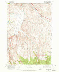 Bowen Valley Oregon Historical topographic map, 1:24000 scale, 7.5 X 7.5 Minute, Year 1967