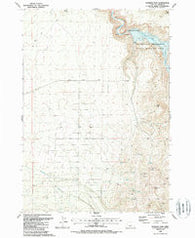 Bowman Dam Oregon Historical topographic map, 1:24000 scale, 7.5 X 7.5 Minute, Year 1988