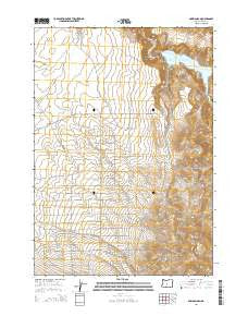 Bowman Dam Oregon Current topographic map, 1:24000 scale, 7.5 X 7.5 Minute, Year 2014
