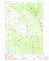 Brady Butte Oregon Historical topographic map, 1:24000 scale, 7.5 X 7.5 Minute, Year 1988