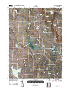Brady Butte Oregon Historical topographic map, 1:24000 scale, 7.5 X 7.5 Minute, Year 2011